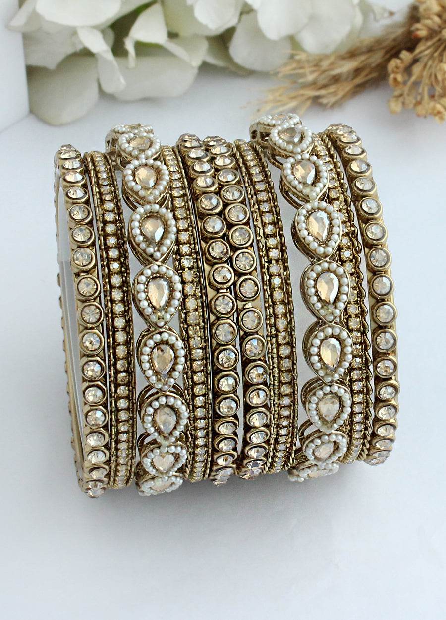 Avisha Bangle Set Gold T4 Jewels