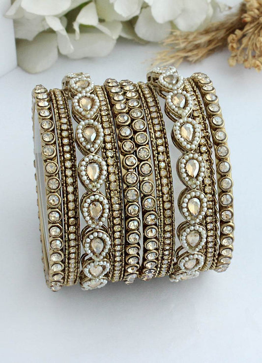 Avisha Bangle Set Gold T4 Jewels