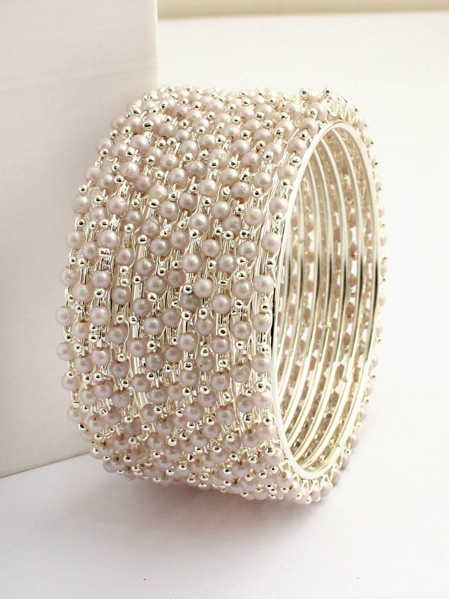 Urvi Bangle Set Silver T4 Jewels